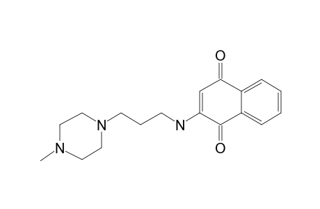 1,4-Naphthalenedione, 2-((3-(4-methyl-1-piperazinyl)propyl)amino)-