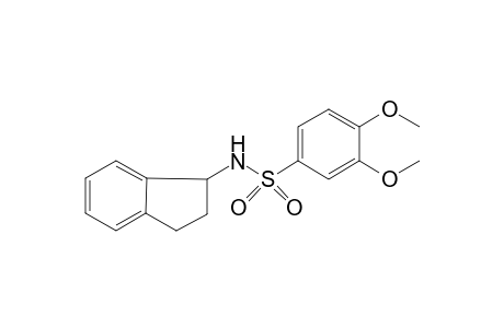 N-(2,3-Dihydro-1H-inden-1-yl)-3,4-dimethoxybenzenesulfonamide