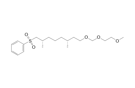 (2S,6R)-2,6-dimethyl-8-[(2'-methoxyethoxy)methoxy]-1-(phenylsulfonyl)octane