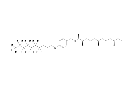 (1S,2R,6R,10R)-4-(1,2,6,10-Tetramethyldodecyloxymethyl)-1-(4,4,5,5,6,6,7,7,8,8,9,9,,10,10,10-pentadecafluorodecyloxy)benzene