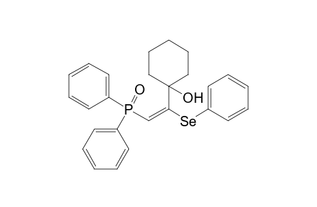 1-[(E)-2-(Diphenyl-phosphinoyl)-1-phenylselanyl-vinyl]-cyclohexanol