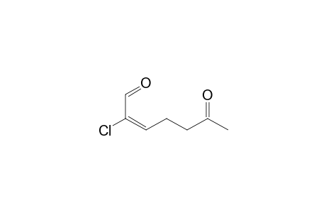 2-Heptenal, 2-chloro-6-oxo-, (E)-