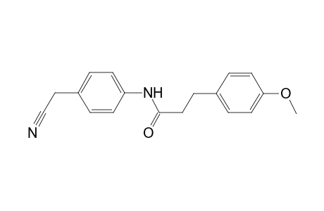 N-[4-(cyanomethyl)phenyl]-3-(4-methoxyphenyl)propanamide