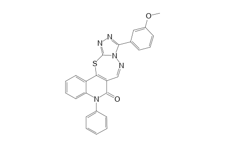 N-Phenyl-10-(3'-methoxyphenyl)-(1,2,4)-triazolo[3',4' : 2,3]thiadiazepino[6,7-c]quinolin-6(5H)-one