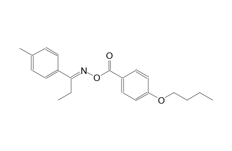 (1E)-1-(4-methylphenyl)-1-propanone O-(4-butoxybenzoyl)oxime