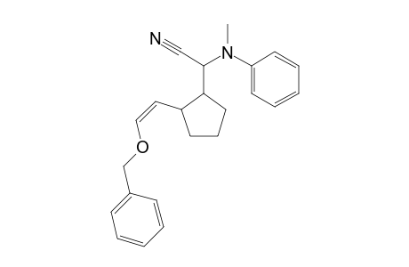 (Z)2-[2-(2-Benzyloxy-vinyl)cyclopentyl]-2-(N-methylanilino)acetonitrile isomer