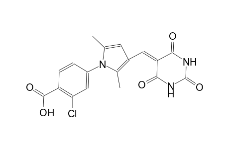 2-chloro-4-{2,5-dimethyl-3-[(2,4,6-trioxotetrahydro-5(2H)-pyrimidinylidene)methyl]-1H-pyrrol-1-yl}benzoic acid