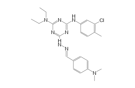 benzaldehyde, 4-(dimethylamino)-, [4-[(3-chloro-4-methylphenyl)amino]-6-(diethylamino)-1,3,5-triazin-2-yl]hydrazone