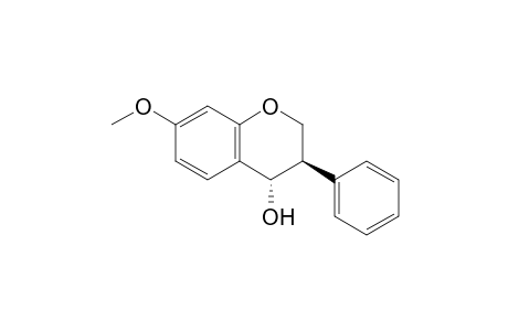 trans-2,3-dihydro-7-methoxy-3-phenyl-4H-1-benzopyran-4-ol