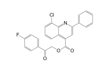 2-(4-fluorophenyl)-2-oxoethyl 8-chloro-2-phenyl-4-quinolinecarboxylate