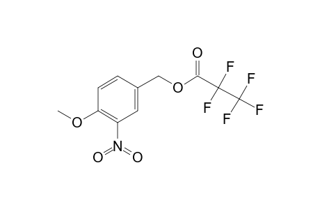 4-Methoxy-3-nitrobenzyl alcohol, pentafluoropropionate