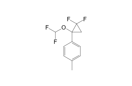 2,2-DIFLUORO-1-DIFLUOROMETHOXY-1-(4'-METHYLPHENYL)-CYCLOPROPANE