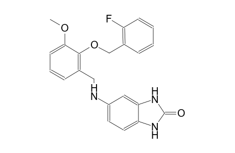 5-({2-[(2-fluorobenzyl)oxy]-3-methoxybenzyl}amino)-1,3-dihydro-2H-benzimidazol-2-one