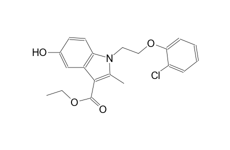 1H-indole-3-carboxylic acid, 1-[2-(2-chlorophenoxy)ethyl]-5-hydroxy-2-methyl-, ethyl ester