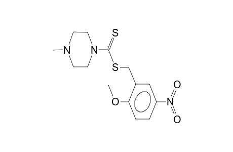 alpha-(4-piperazinothiocarbonylthio)-2-methoxy-5-nitrotoluene