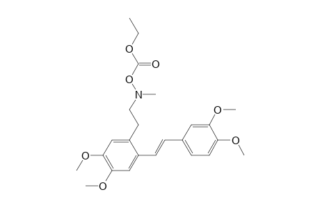 Benzeneethanamine, 2-[2-(3,4-dimethoxyphenyl)ethenyl]-N-[(ethoxycarbonyl)oxy]-4,5-dimethoxy-N-methyl-, (E)-