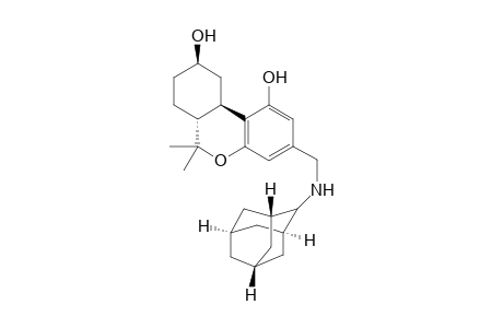 (6aR,9R,10aR)-6,6-dimethyl-3-({[(1r,3r,5r,7r)-adamantan-2-yl]amino}methyl)-6H,6aH,7H,8H,9H,10H,10aH-benzo[c]isochromene-1,9-diol