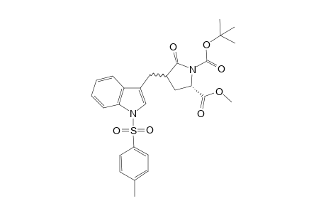 (2S)-4-[[1-(4-methylphenyl)sulfonyl-3-indolyl]methyl]-5-oxopyrrolidine-1,2-dicarboxylic acid O1-tert-butyl ester O2-methyl ester