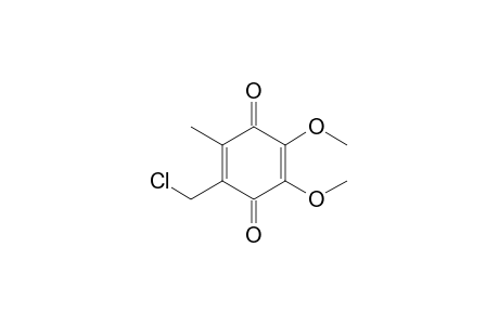 2-(chloromethyl)-5,6-dimethoxy-3-methyl-cyclohexa-2,5-diene-1,4-dione