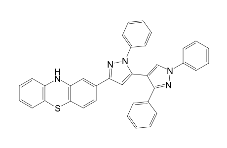 2-(1-phenyl-5-(1,3-diphenyl-1H-pyrazol-4-yl)-1H-pyrazol-3-yl)-10H-phenothiazine