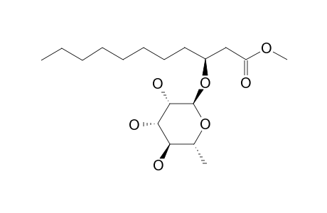 (R)-3-HYDROXY-UNDECANOIC-ACID-METHYLESTER-3-O-ALPHA-L-RHAMNOPYRANOSIDE