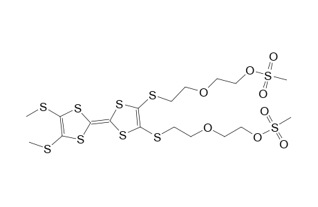 4,5-Bis(methylsulfanyl)-4',5'-bis[2-(methanesulfonyloxyethoxy)ethylsulfanyl]tetrathiafulvalene