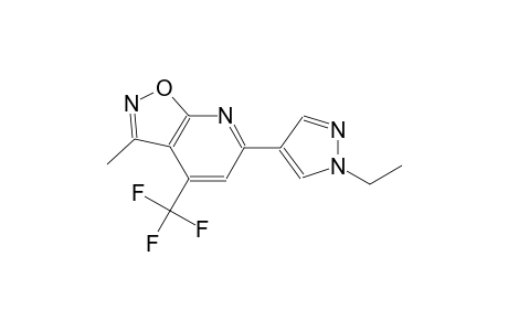 isoxazolo[5,4-b]pyridine, 6-(1-ethyl-1H-pyrazol-4-yl)-3-methyl-4-(trifluoromethyl)-