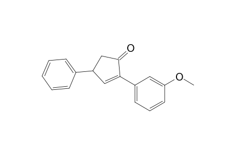 2-(3-Methoxyphenyl)-4-phenyl-2-cyclopenten-1-one