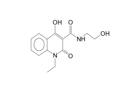 1-ethyl-3-(2-hydroxyethyl)carbamoyl-4-hydroxy-1,2-dihydro-2-quinolone