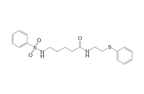 Pentanamide, 5-phenylsulfonylamino-N-(2-phenylthioethyl)-