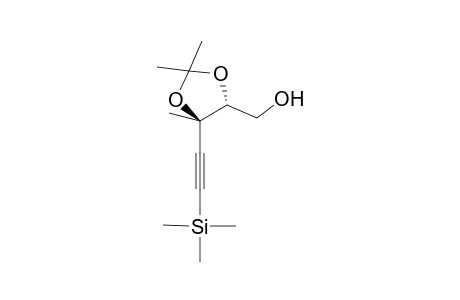 (4R,5R)-5-(Hydroxymethyl)-2,2,4-trimethyl-4-(2-trimethylsilylethynyl)-1,3-dioxolane