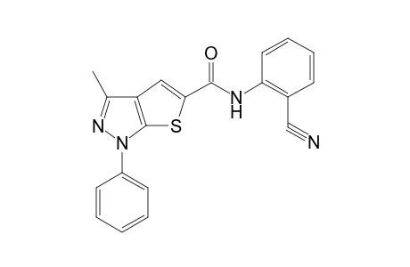 Thieno[3,2-c]pyrazole-5-carboxamide, 3-methyl-1-phenyl-N-(2-cyanophenyl)-