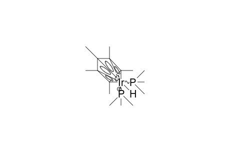 (/.eta.-5/-Pentamethyl-cyclopentadienyl)-bis(trimethylphosphino)-hydrido iridium cation