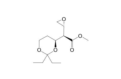 METHYL-(S)-2-[(S)-2,2-DIETHYL-1,3-DIOXAN-4-YL]-2-[(R)-OXIRAN-2-YL]-ACETATE