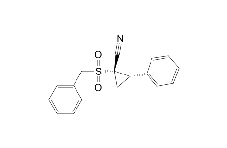 trans-1-benzylsulfonyl-2-phenylcyclopropane-1-carbonitrile