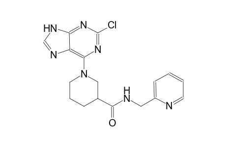 3-piperidinecarboxamide, 1-(2-chloro-9H-purin-6-yl)-N-(2-pyridinylmethyl)-