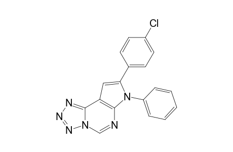8-(4-chloro-phenyl)-7-phenyl-7H-pyrrolo[3,2-e]tetrazolo[1,5-c]pyrimidine