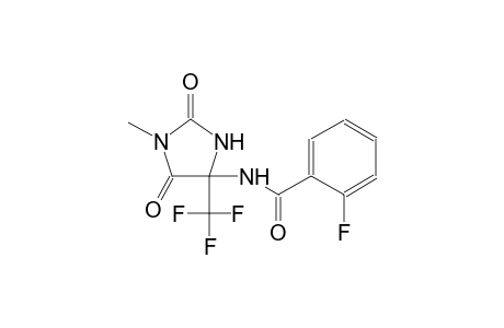 2-fluoro-N-[1-methyl-2,5-dioxo-4-(trifluoromethyl)-4-imidazolidinyl]benzamide