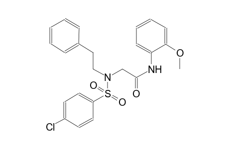 acetamide, 2-[[(4-chlorophenyl)sulfonyl](2-phenylethyl)amino]-N-(2-methoxyphenyl)-