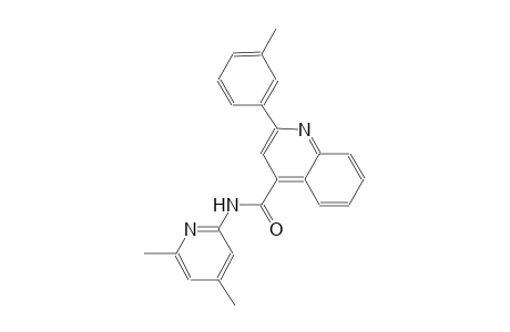 4-quinolinecarboxamide, N-(4,6-dimethyl-2-pyridinyl)-2-(3-methylphenyl)-