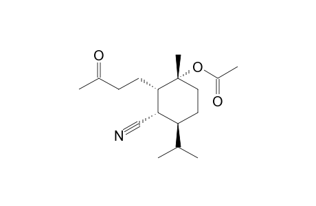Acetic acid (1R,2S,3S,4S)-3-cyano-4-isopropyl-1-methyl-2-(3-oxo-butyl)-cyclohexyl ester