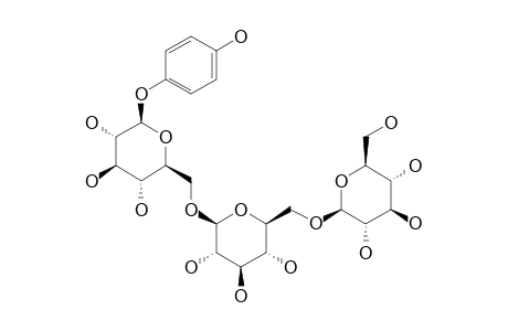 4-HYDROXYPHENYL_BETA-D-GLUCOPYRANOSYL-(1->6)-BETA-D-GLUCOPYRANOSYL-(1->6)-BETA-D-GLUCOPYRANOSIDE