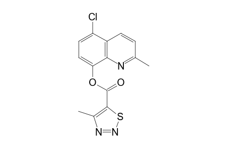 1,2,3-Thiadiazole-5-carboxylic acid, 4-methyl-, 5-chloro-2-methyl-8-quinolinyl ester