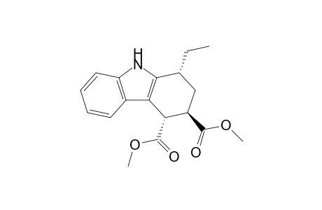 (1R*,3R*,4S*)-Dimethyl 1,2,3,4-tetrahydro-1-ethyl-9H-carbazole-3,4-dicarboxylate