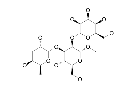 METHYL-2-O-(ALPHA-D-TALOPYRANOSYL)-3-O-(3,6-DIDEOXY-ALPHA-D-XYLO-HEXOPYRANOSYL)-ALPHA-D-MANNOPYRANOSIDE