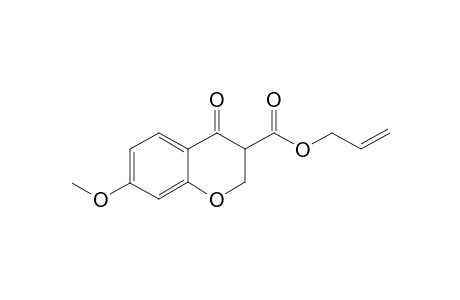 3-ALLYLOXYCARBONYL-7-METHOXY-CHROMAN-4-ONE;KETO-TAUTOMER