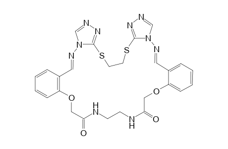 15,16,32,33-Tetrahydro-12H,19H-bis[1,2,4]triazolo[4,3-f:3,4-l]dibenzo[b,p][1,18]dioxa[8,11]dithia-[5,6,13,14,21,24]hexaazahexacosine-13,18-(14H,17H)-dione