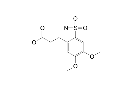 3-(3,4-DIMETHOXY-6-SULPHAMOYLPHENYL)-PROPIONSAEURE