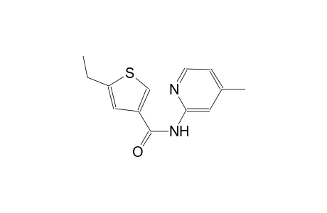 5-ethyl-N-(4-methyl-2-pyridinyl)-3-thiophenecarboxamide