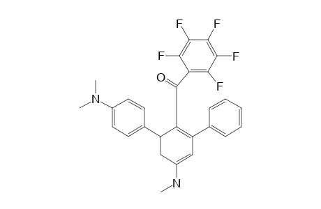 4-METHYLAMINO-6-(PARA-DIMETHYLAMINOHENYL)-1-PENTAFLUOROBENZOYL-2-PHENYL-1,3-CYCLOHEXADIENE